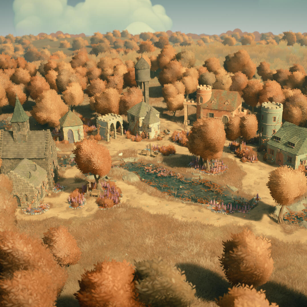 Re-Centering the Village in the Learning Experience. Screenshot of tiny village created in Tiny Glade game representing reimagined learning communities